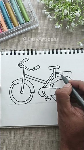 Master the Art of Drawing a Bicycle in Minutes | Easy Steps to Draw a Bicycle Like a Pro