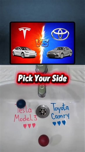 Tesla Model 3 VS Toyota Camry #automobile #tesla #toyota w