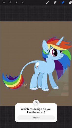 What if the mane six swapped pony types? 🧡🩵🤍💛🩷💜 #mylittlepony #mlpfandom #mlp #redesign #mlpAU