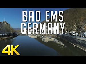 Bad Ems, Germany, Village Walk tour in 4K