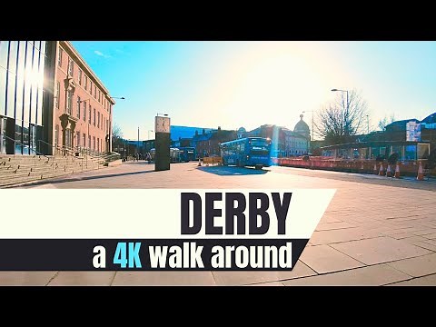 Derby City Centre Walk | What is Derby like in 2024? | 4K