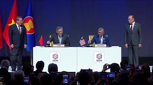 China and ASEAN, hit by US tariffs, sign upgraded free trade pact