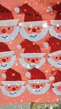 🎅DIY Santa Craft ✂️Easy & cute🎄Save this for Christmas 🎁Follow for more art & craft #christmascraft