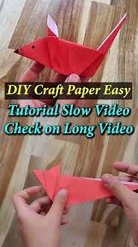 Easy Origami Mouse / Rat for Beginners