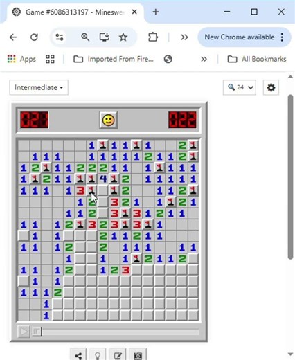 Game #6086313197 Minesweeper in a Minute shorts video win #186
