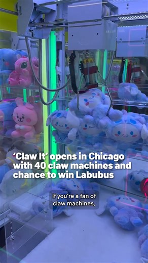 427K views · 1K reactions | Ready to test your claw machine skills? 笠 Claw It, a new experience in Chicago's Chinatown, gives players a chance to score a wide variety of prizes, including their very own Labubu! #clawit #clawmachine #chinatown #labubu #clawitchicago #chicago #prizes #games | NBC Chicago | Facebook