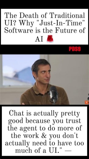 The Death of Traditional UI? Why "Just-In-Time" Software is the Future of AI 🚨