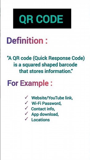 What is QR Code |Definition and Example|StudyHub|#computereducation #tech