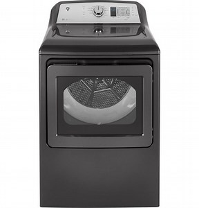 GE® 7.4 cu. ft. Capacity aluminized alloy drum Gas Dryer with HE Sensor Dry|^|GTD65GBPLDG