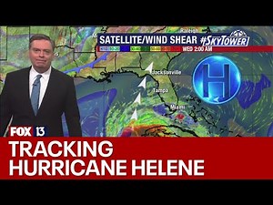 Hurricane Helene making its way toward Florida