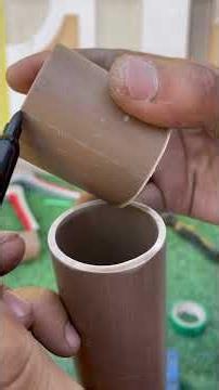 Plumber finds the perfect way to join pipes! No fittings needed. #ConstructionBrazil #technique