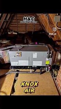 Air handler install in attic. #hvac #heatpump