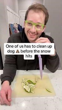 Snow’s out chores out 🤪