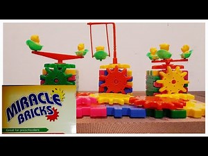 How To Make Playground With Miracle Bricks -Part 1 I Gear Toy for Kids I Learning I Play I Fun toy
