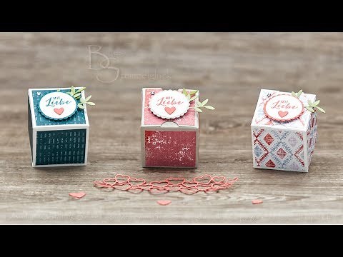 Mini Faltbox ohne Kleben • Fold Flat Mini Box / No Glue • Basteln mit Stampin' Up! Produkten