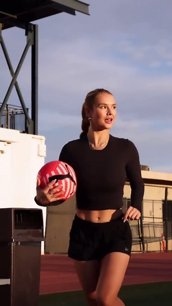 Putting in Work on the Soccer Field at Sunset