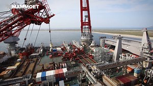 Recently our Dutch team assisted our client Allseas with transferring and installing two Jacket Lift System beams (each weighing 5,500t ) to the main deck of Pioneering Spirit. Allseas’ Pioneering Spirit is the largest construction vessel in the world, designed for the motion compensated, single-lift installation and removal of large offshore platforms and the installation of record-weight pipelines. By using 224 axle-lines of SPMTs and two skidding systems, the structures were aligned to millim
