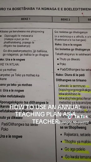 Using an Annual Teaching Plan Effectively as a Teacher