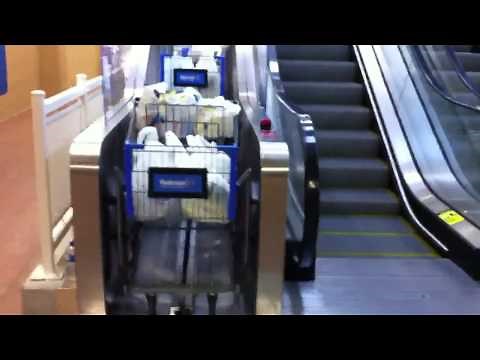 Walmart Shopping Cart Escalator