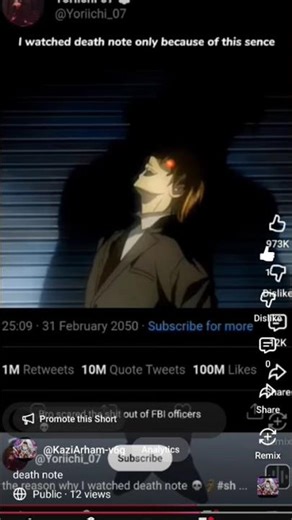 I watch death note only because this seane