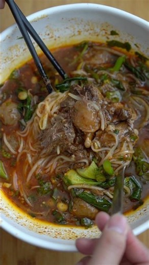 Beef Noodle Soup Recipe. Thai Food.