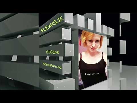 Flexfolie selber plotten und aufbügeln / DIY tutorial Deutsch