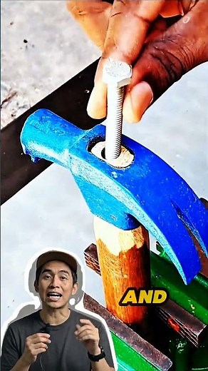 Fix a Loose Hammer Handle With This Simple Bolt Trick #diy#tipsandtricks#lifehack#shorts