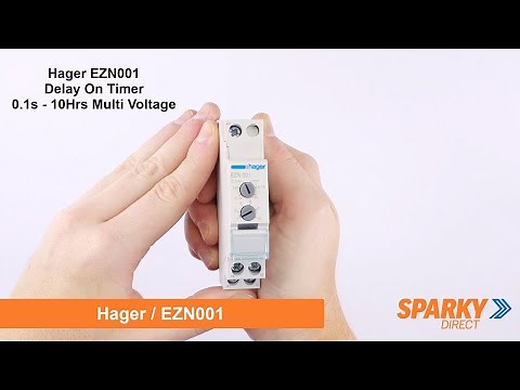 Hager EZN001 | Delay On Timer 0.1s - 10Hrs Multi Voltage