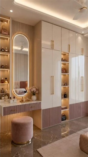 9 types of Wardrobe Design with Dressing Area #interior444 #interior #shorts
