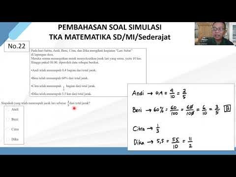 Discussion of Elementary School Mathematics TKA Simulation Questions/Equivalent (Official Mathema...