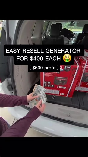 $100 to $800 real quick! ⚡️ Secured this Lowe’s generator deal and flipped it in under an hour. The clearance hustle is real! 💰🏃💨 Want to know exactly which items are on clearance in your area? Follow comment