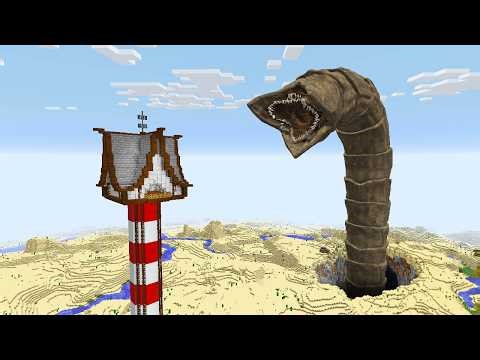 SURVIVING FROM NEW DUNE SANDWORM ARRIVAL in Minecraft - Gameplay
