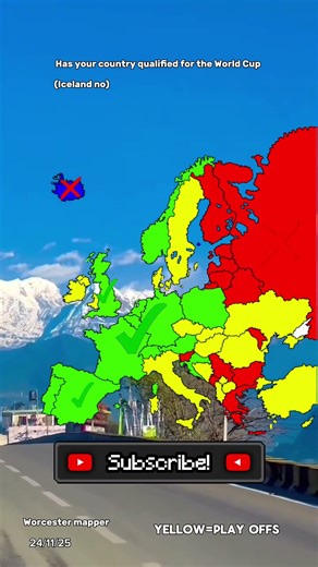 Is your country in the World Cup? #europe #geography #geographymap #mapping #map