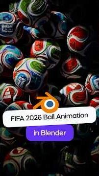 FIFA 2026 Ball Animation in Blender! #blender #blender3d #tutorial