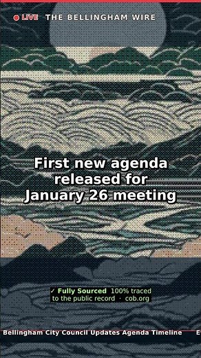 Bellingham City Council Updates Agenda Timeline #Shorts