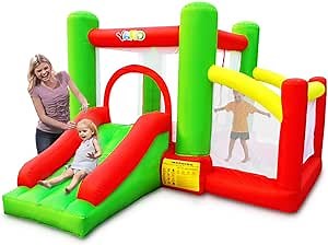 YARD Bounce House with Ball Pit Slide Blower Kids Indoor Outdoor Inflatable Bouncer Jump Castle