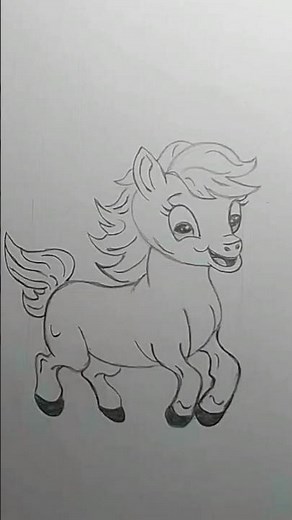 How to Draw pony #howtodraw #skecthing #drawingtutorial