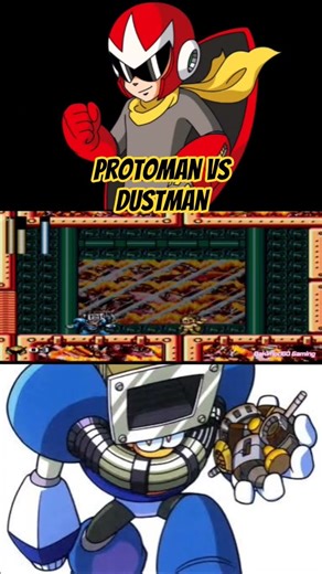 MegaMan 4 The Sequel War Boss Fight ProtoMan vs DustMan #megamangames #megaman4