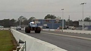 Kirk Dabney and Maximum Overkill set the land speed record for a Monster Truck at 84.92 MPH!