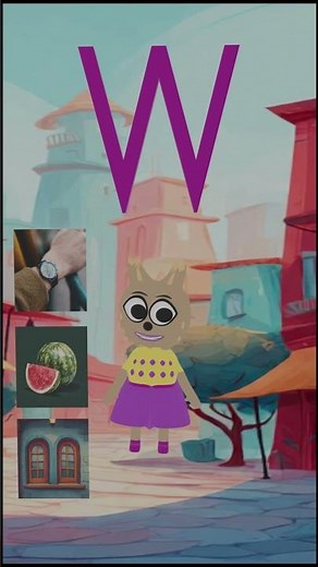 Letter W Phonic Sound | Letter W Words & Objects | Sound of W | Phonic Sound W #kidslearning