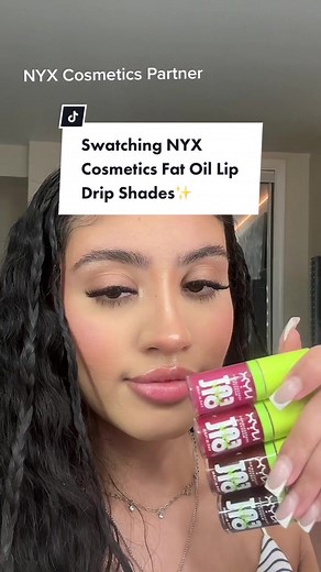 Swatching NYX Cosmetics Fat Oil Lip Drip Shades