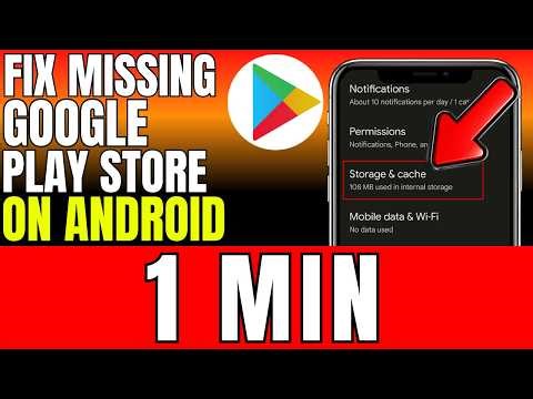 How To Fix Missing Google Play Store On Android (2026)