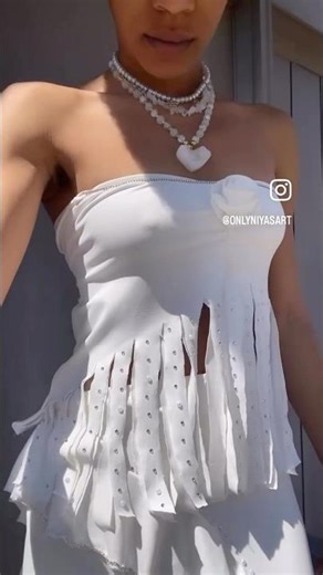 Needed an all white fit so I made one 🤍✨