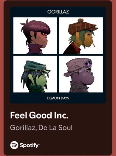 Feel Good Inc - Gorillaz Song Lyrics #feelgood #gorillaz #Lyrics #throwbacksongs