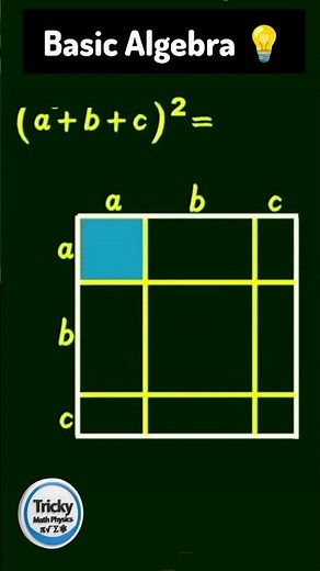 How to Solve (a+b+c)^2 | Amazing Algebra Trick for Students