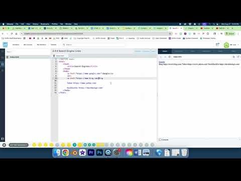 Web Development 1 CodeHS 2.4.4 Search Engine Links