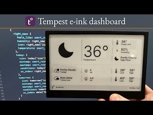 Building a Tempest Weather Station display