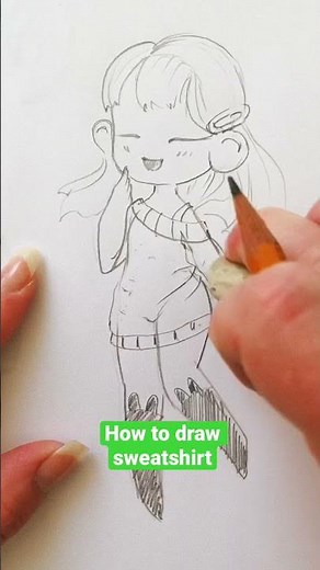 How to draw sweatshirt 🎨