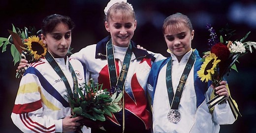 Shannon Miller wins gold in Atlanta 1996 balance beam final