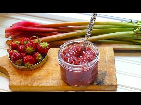 Confiture santé fraise rhubarbe | Camille Cuisine